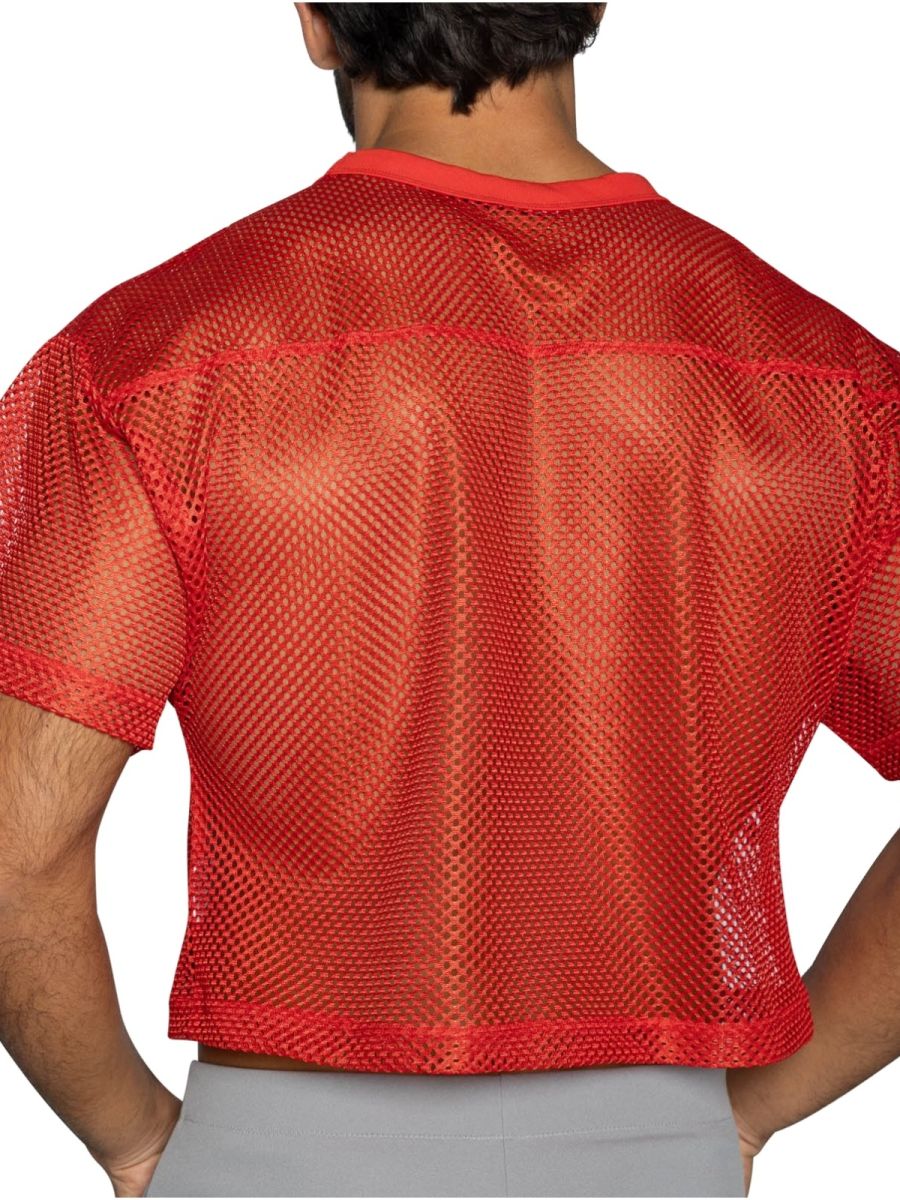BIKE Athletic BAM134 Short Sleeve Practice Jersey Top Color Red