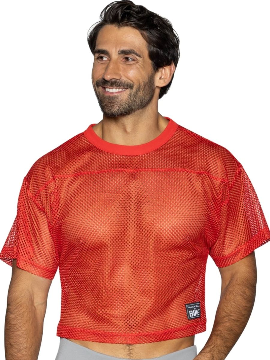 BIKE Athletic BAM134 Short Sleeve Practice Jersey Top Color Red