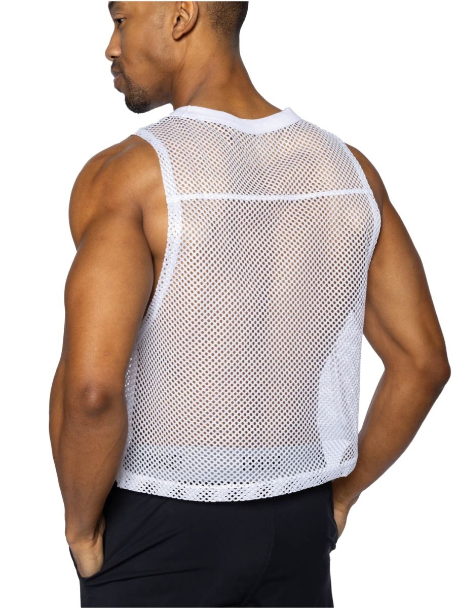 BIKE Athletic BAM135 Elevate Your Training Sleeveless Practice Jersey Color White