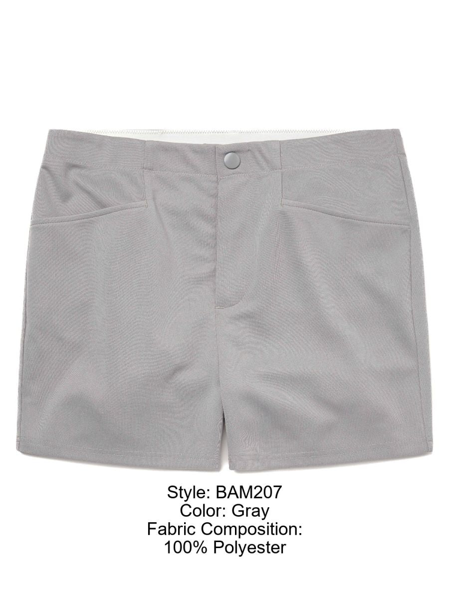 BIKE Athletic BAM207 Coaches Short 5 inch Inseam Color Gray