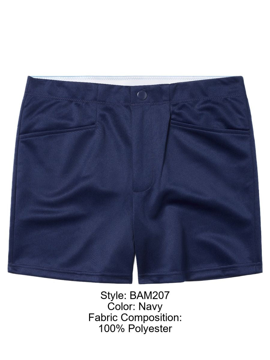 BIKE Athletic BAM207 Coaches Short 5 inch Inseam Color Navy