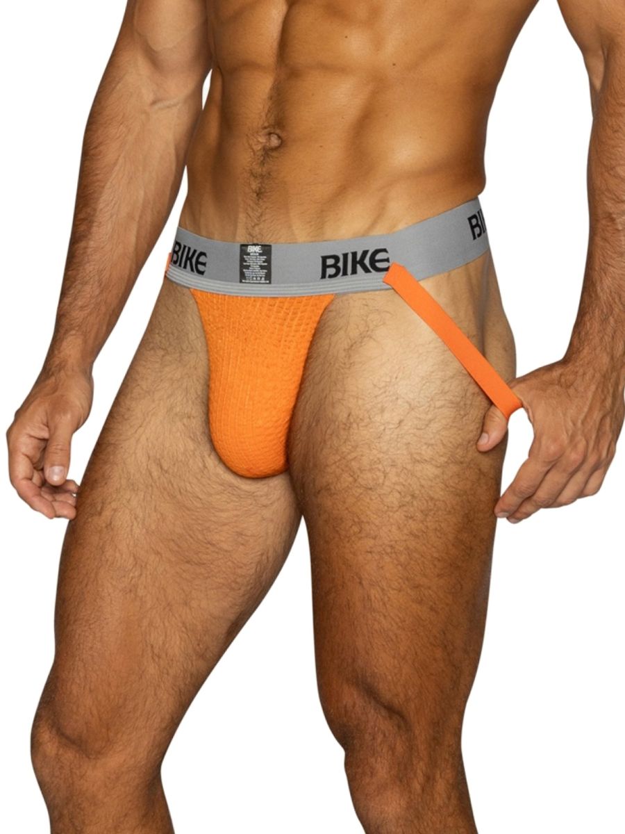 BIKE Athletic BAS304 Classic Mens Athletic Jockstrap Orange Plus Sizes