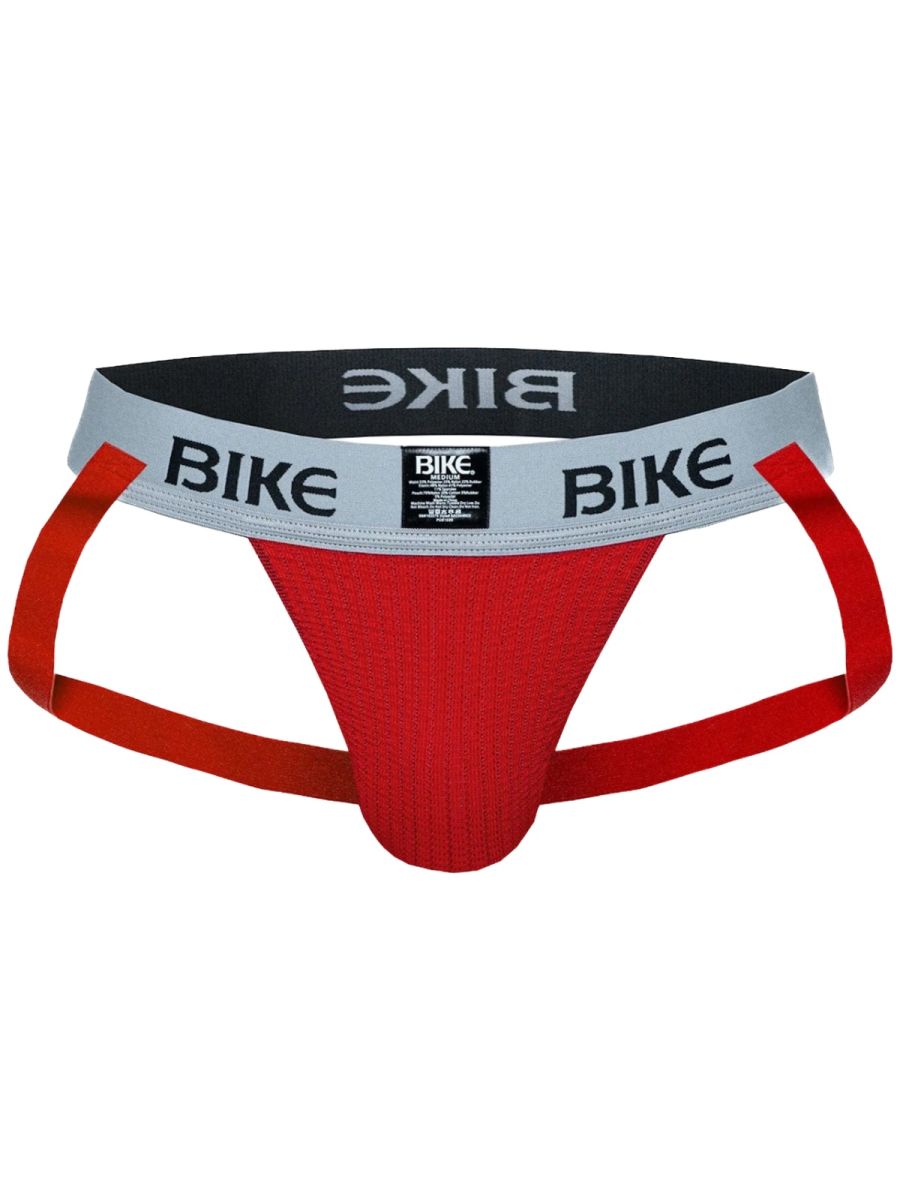 BIKE Athletic BAS304 Classic Mens Athletic Jockstrap Red Plus Sizes