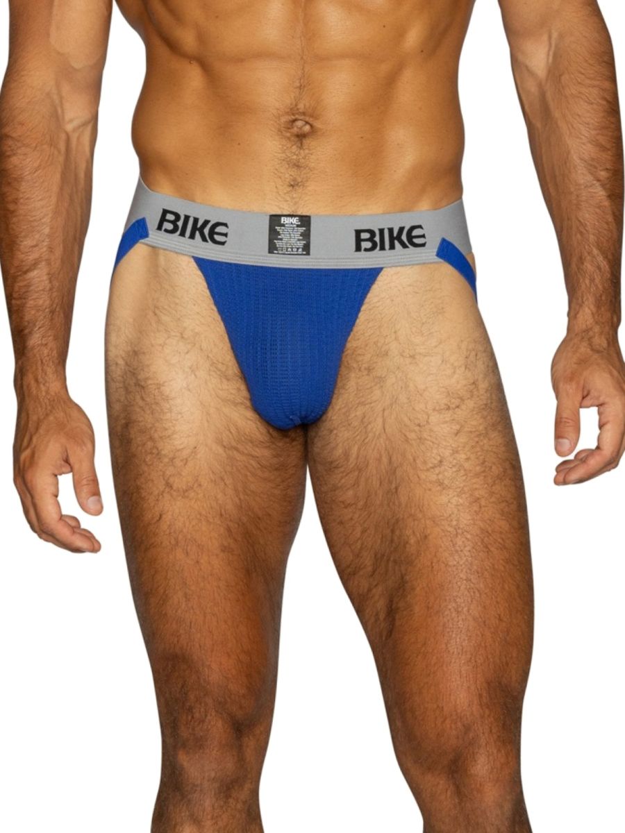 BIKE Athletic BAS304 Classic Mens Athletic Jockstrap Royal Plus Sizes