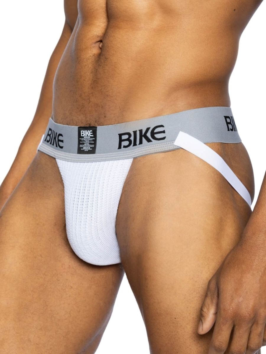 BIKE Athletic BAS304 Classic Jockstrap, a Staple In Mens Athletic Wear Color White