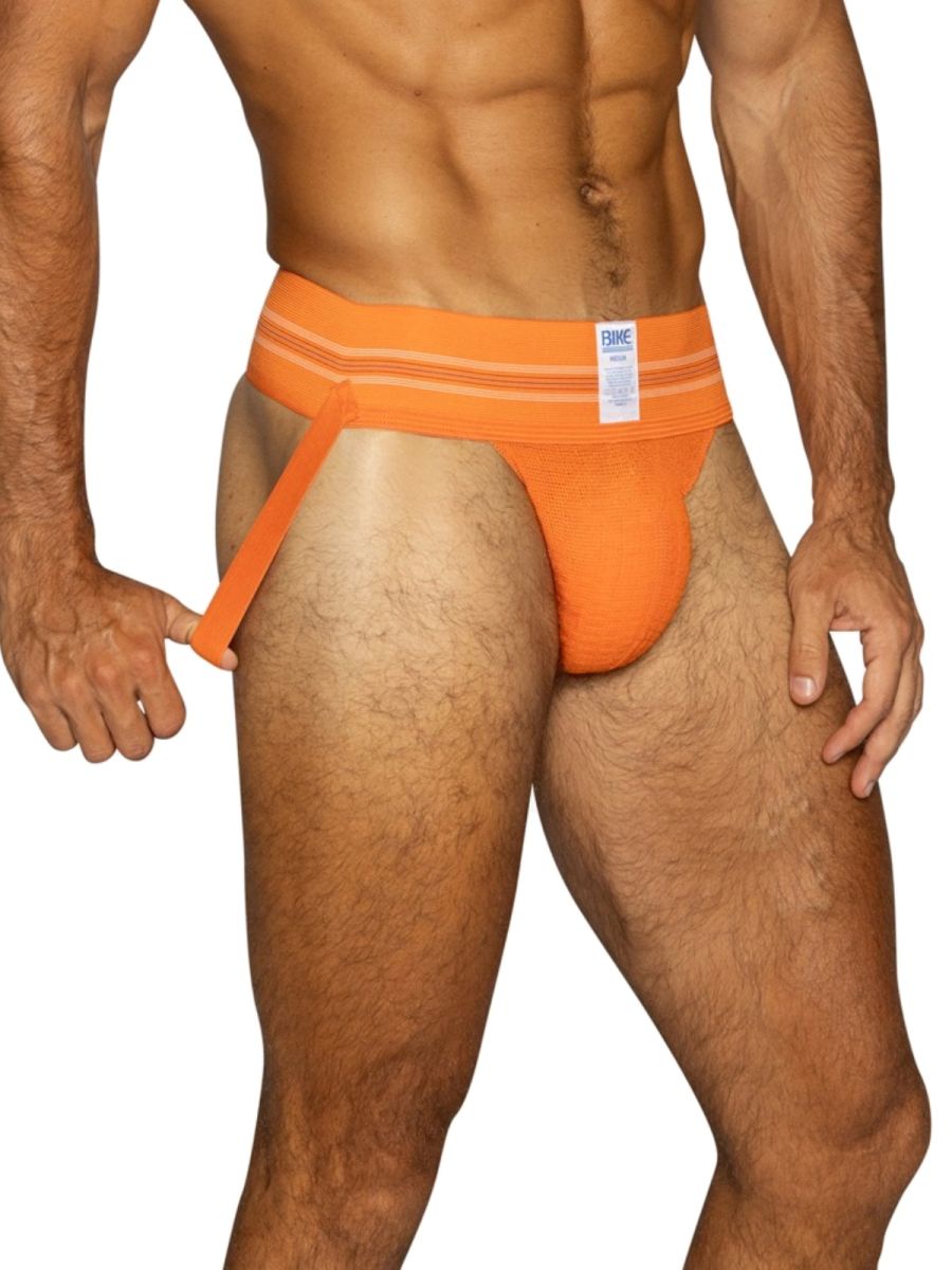 BIKE Athletic BAS306 Original Number 10 Jockstrap Performance Underwear Orange Plus Sizes