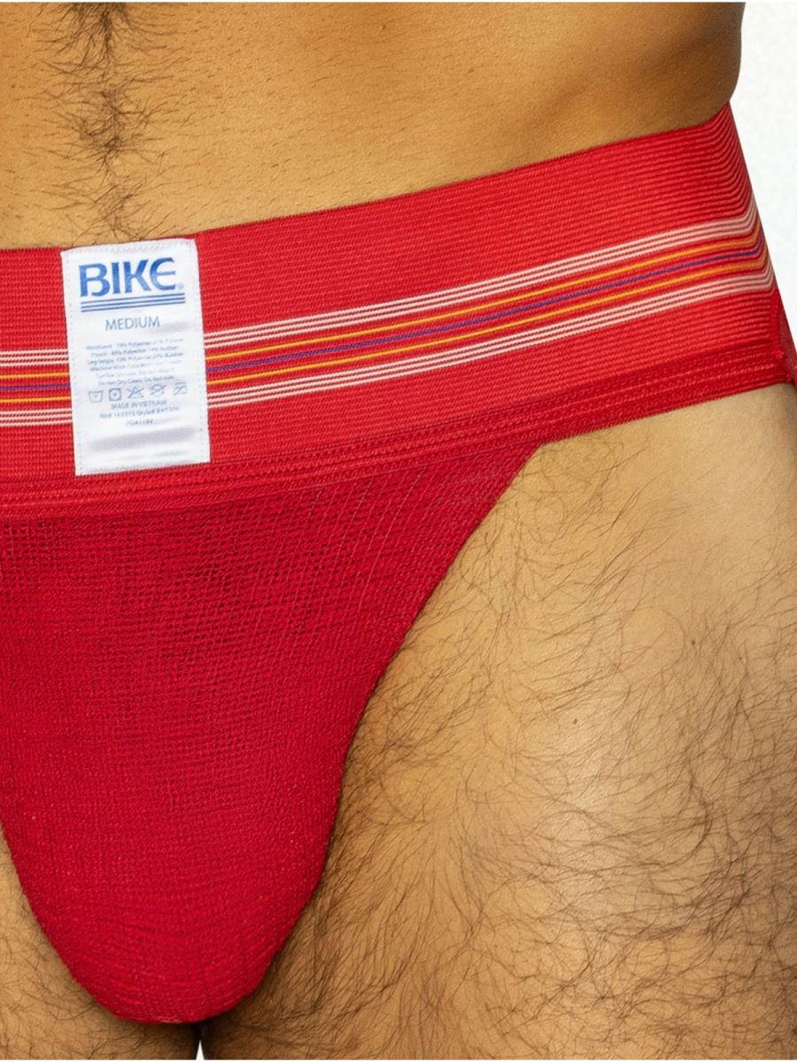 BIKE Athletic BAS306 Original Number 10 Jockstrap Performance Underwear Color Red