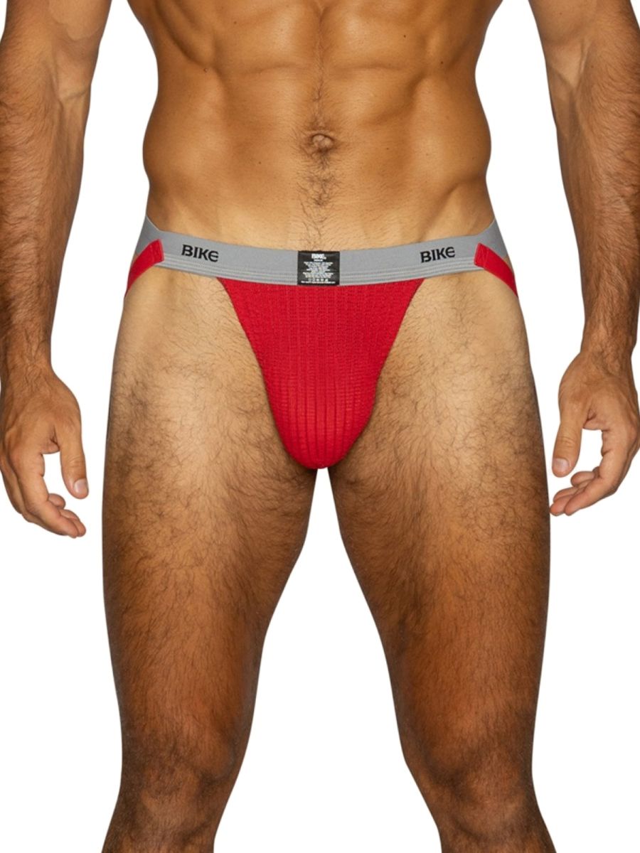 BIKE Athletic BAS308 Mens Athletic Performance Swimmer Jockstrap Red Plus Sizes