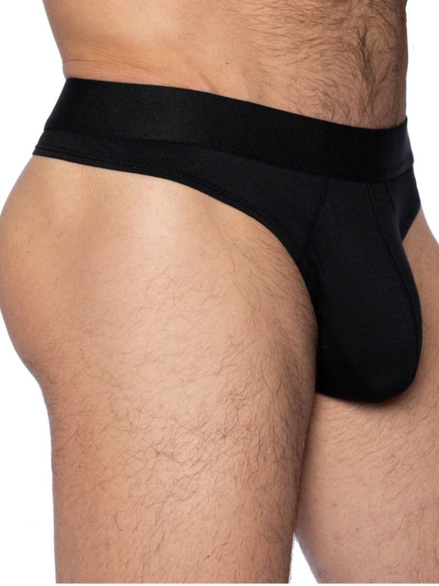 BIKE Athletic BAS319 Active Bold Style Thong for the Modern Man Color Black