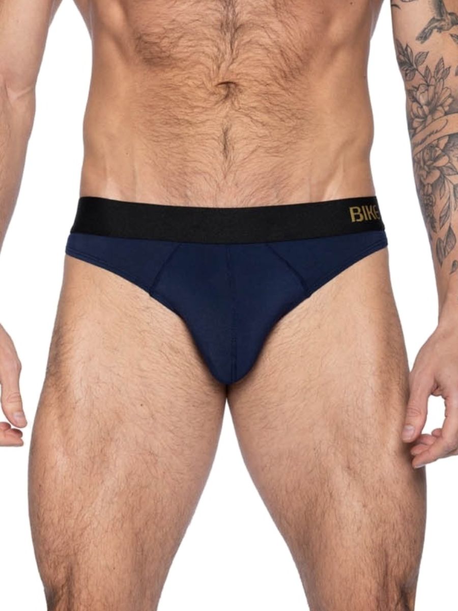BIKE Athletic BAS319 Active Bold Style Thong for the Modern Man Color Navy