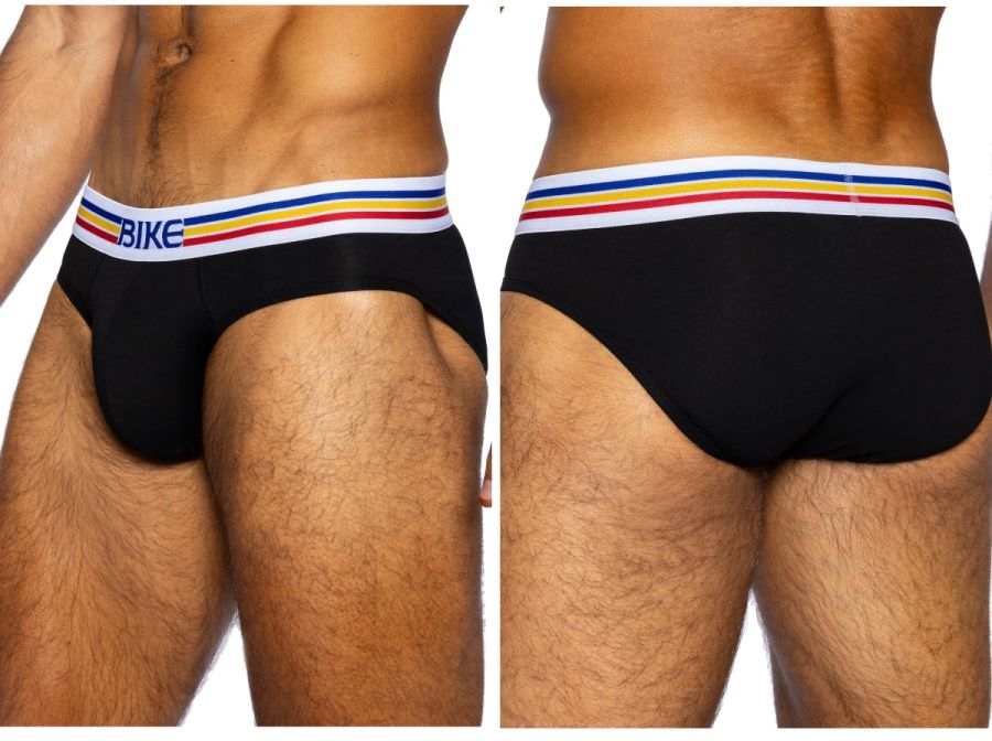 BIKE Athletic BAS327 Stretch Cotton Comfortable Brief Color Black