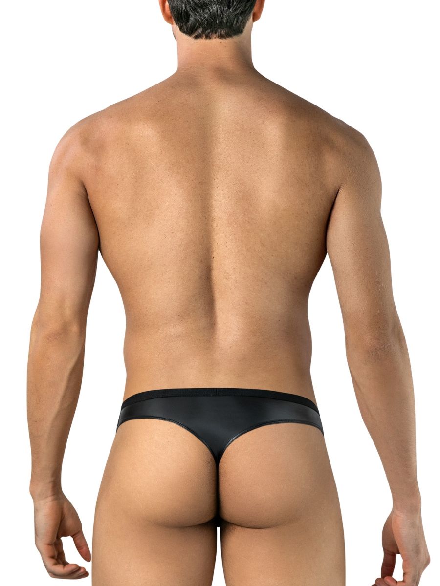 CandyMan 95009 Mens Intimate Sheer Lace Thongs Black