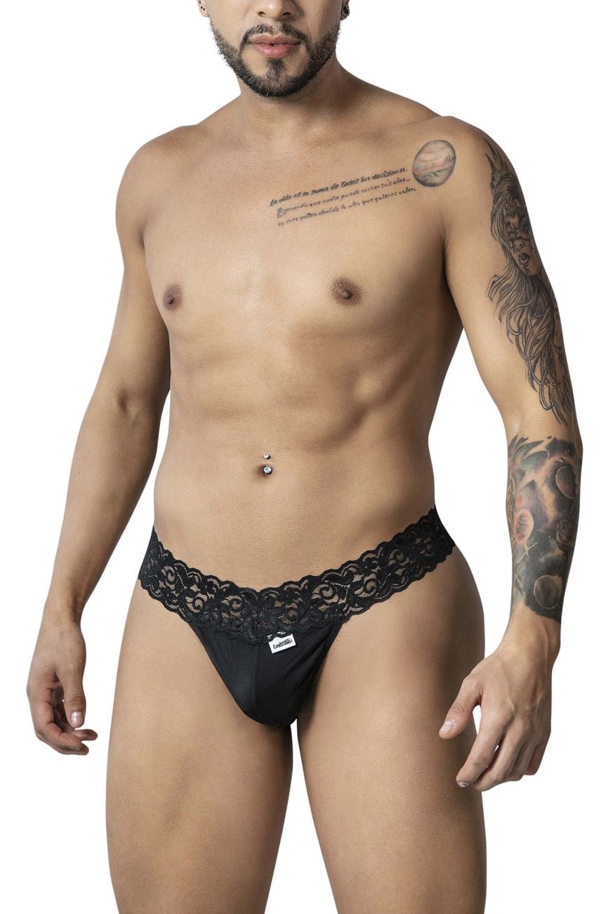 CandyMan 99370 Men Sexy Best Seller Thongs Black