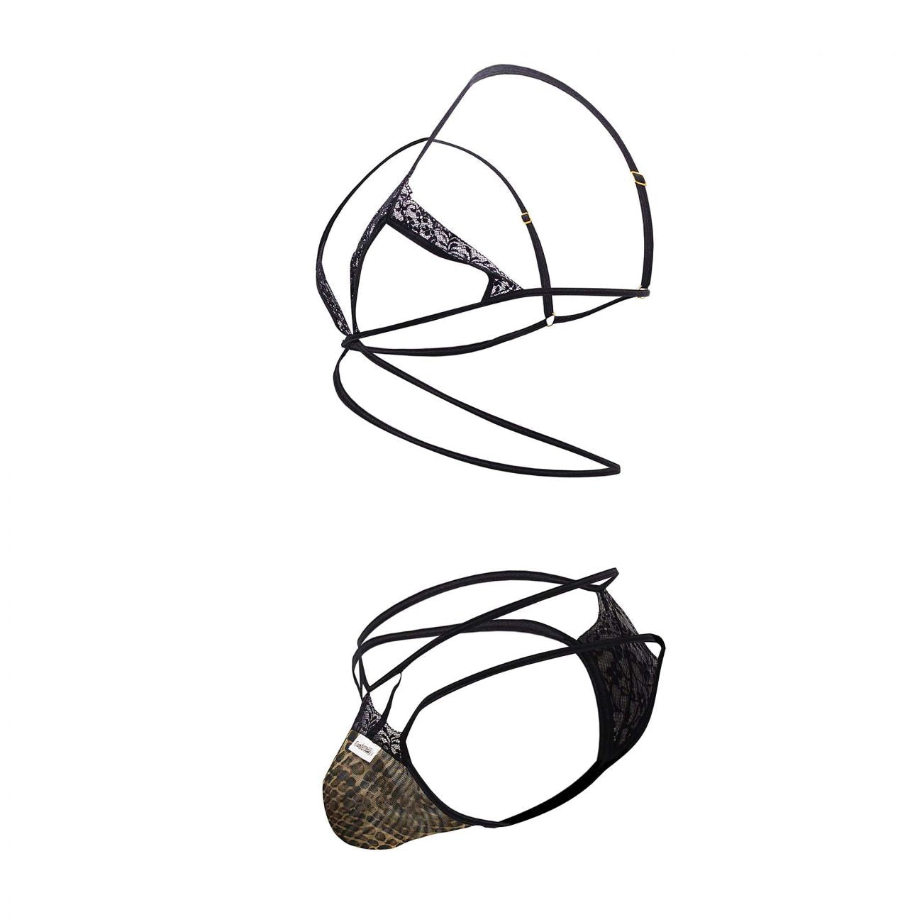 JCSTK - CandyMan 99610 Harness Thong Outfit Snake Print