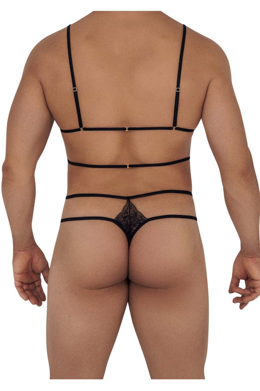JCSTK - CandyMan 99610 Harness Thong Outfit Snake Print