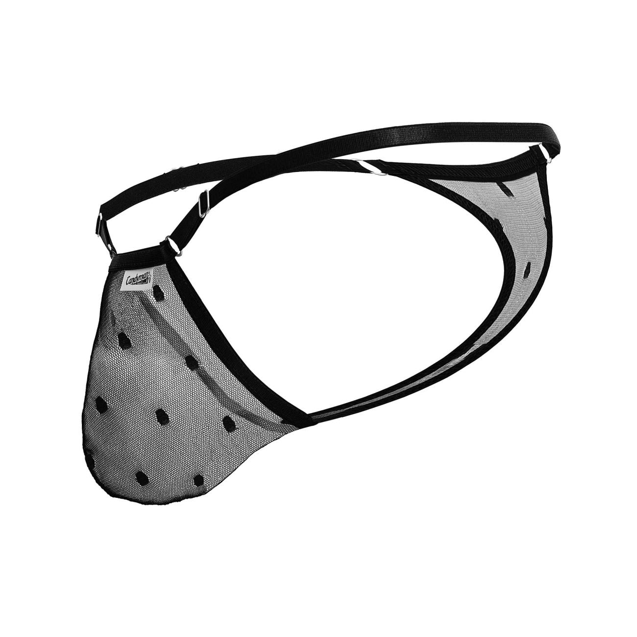 CandyMan 99824 Mesh Thongs Black