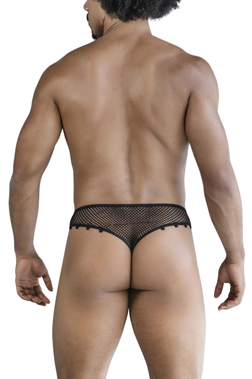 CandyMan 99860 Mens Sexy Fishnet Thong Black