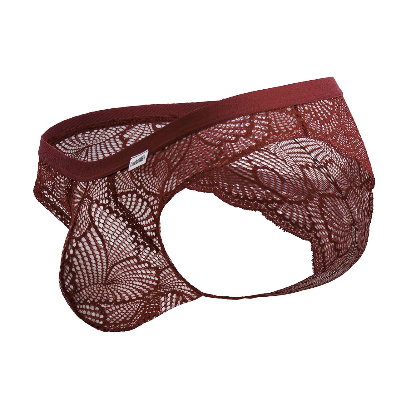 CandyMan 99868 Mens Sexy Lace Briefs Wine