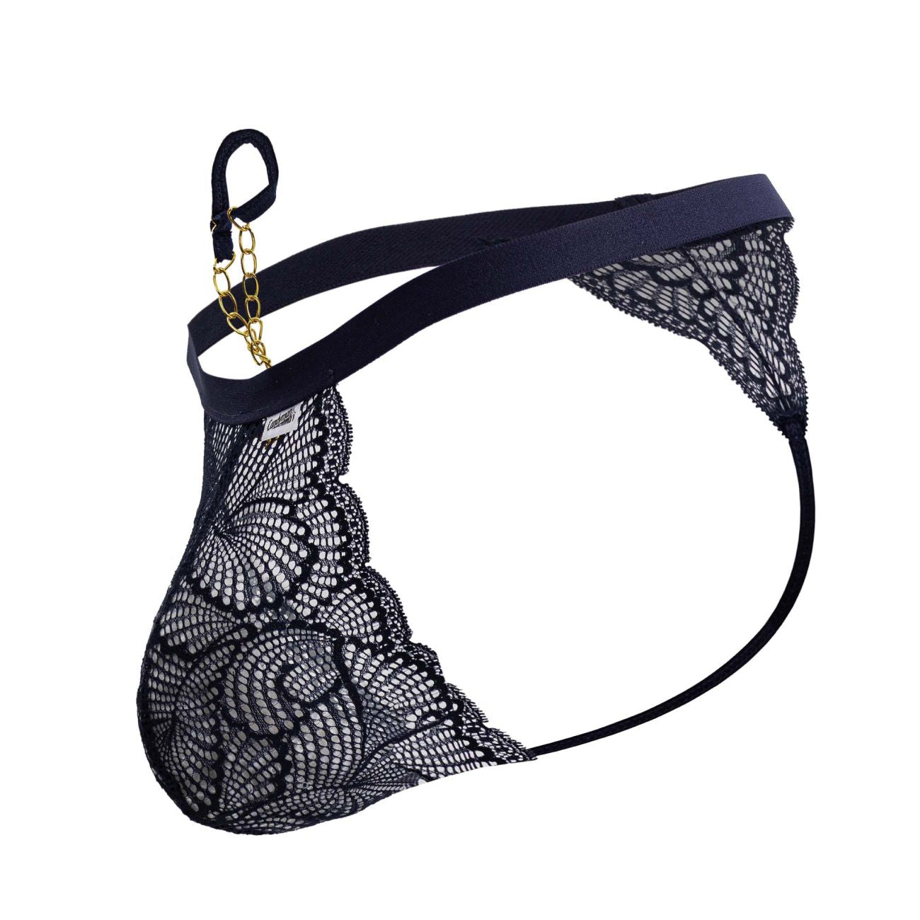 CandyMan 99915 Mens Sexy Lace Thongs Navy