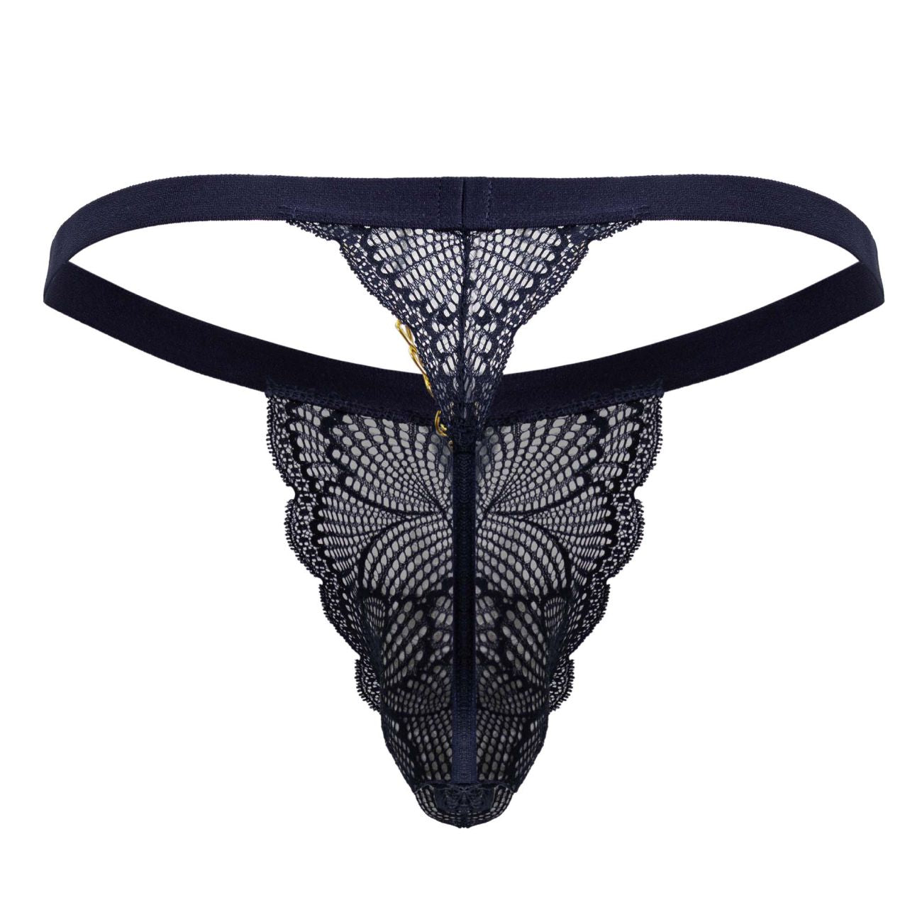 CandyMan 99915 Mens Sexy Lace Thongs Navy