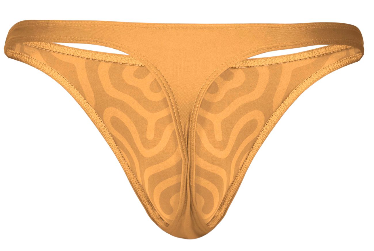 Clever 1773 Cactus Male Sleek Thong Orange