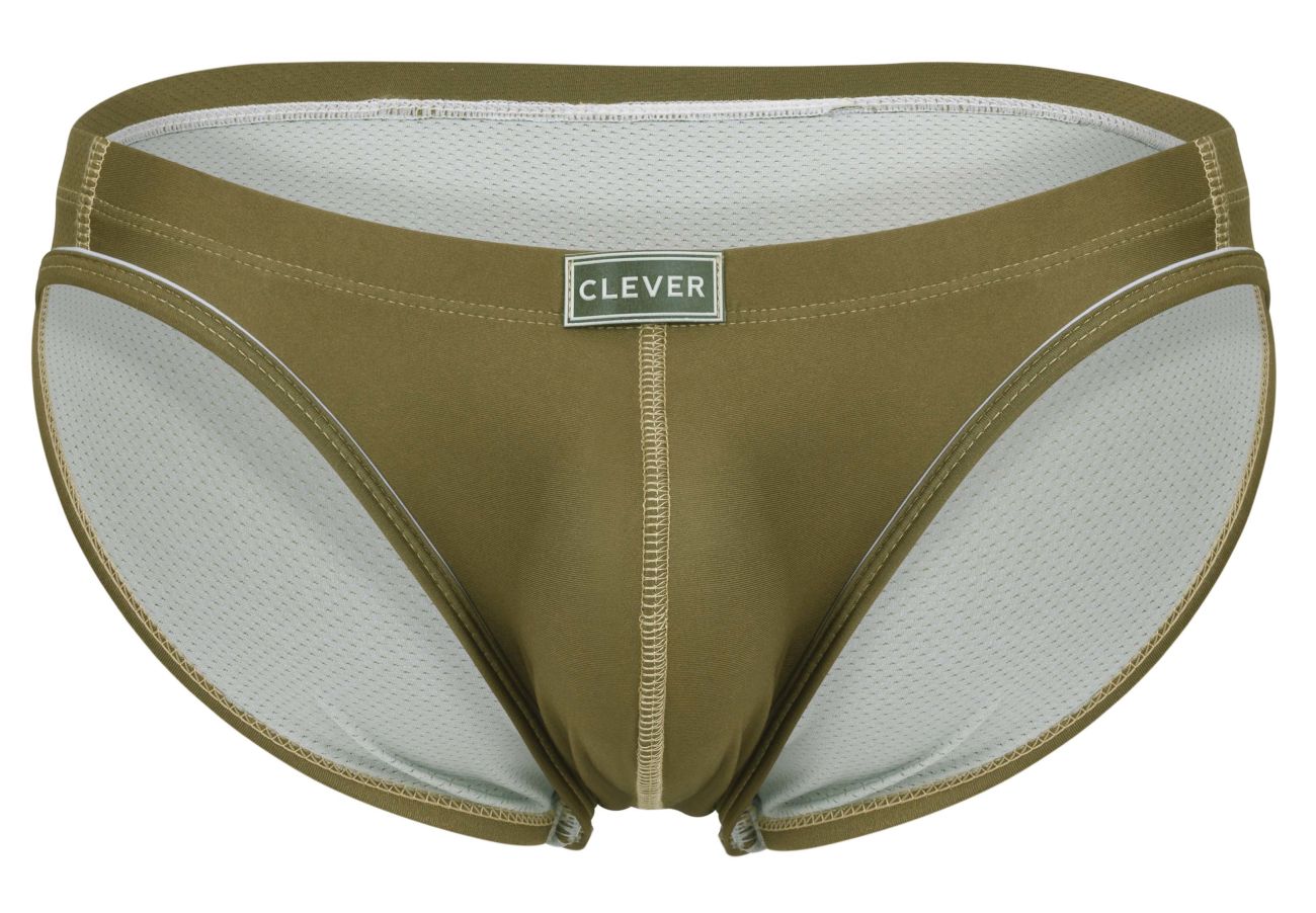Clever 1782 Argovia Mens Piping Trim Briefs Green