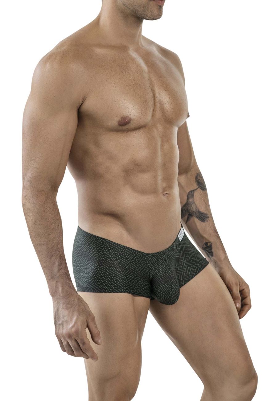 Clever 1852 Mens Laberin Sleek & Supportive Trunks Black Geometric