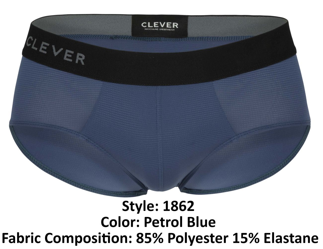 Clever 1862 Oneal Male Sleek & Modern Briefs Petrol Blue