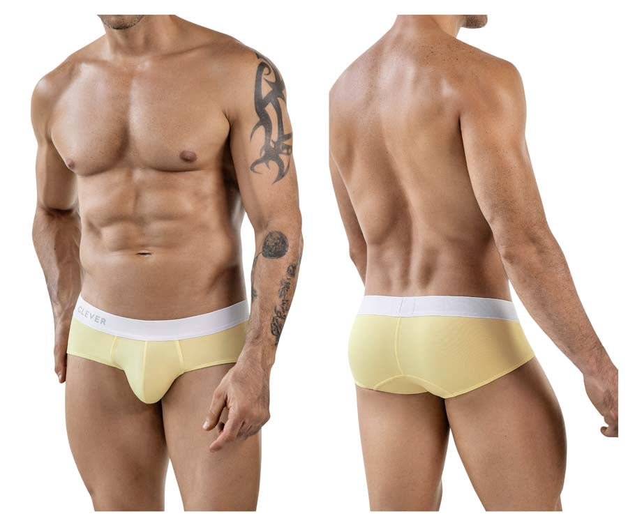 Clever 1863 Male Lecler Modern Comfort Briefs Yellow