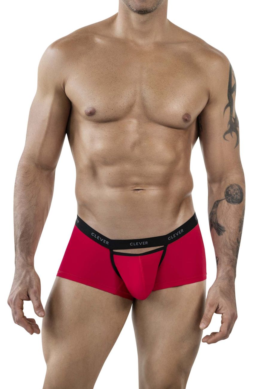 Clever 1866 Mens Tokio Cut Out Front Trunks Red