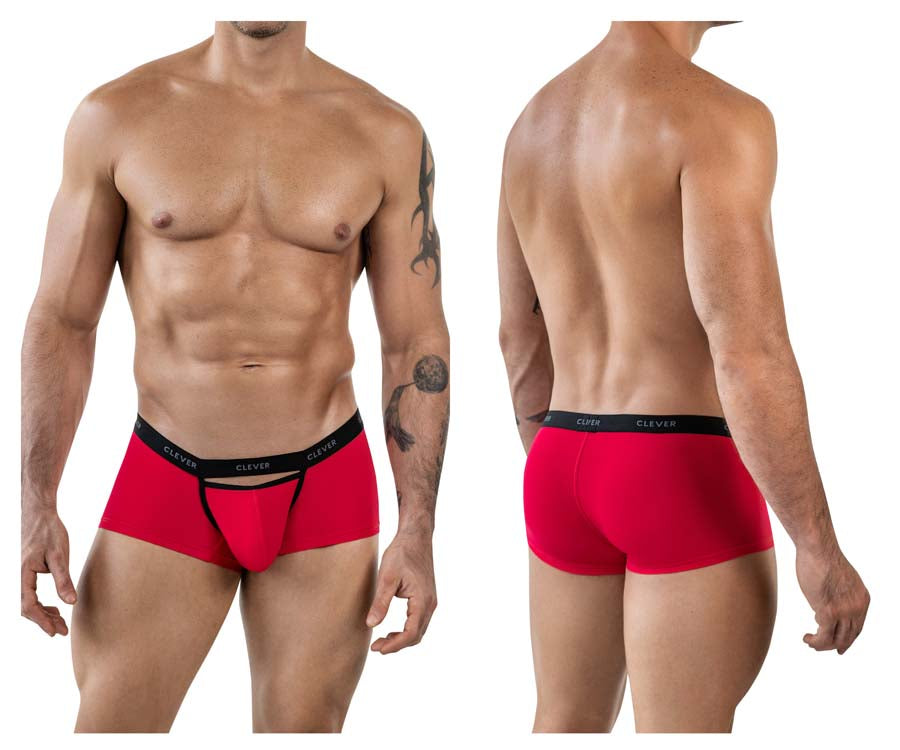 Clever 1866 Mens Tokio Cut Out Front Trunks Red