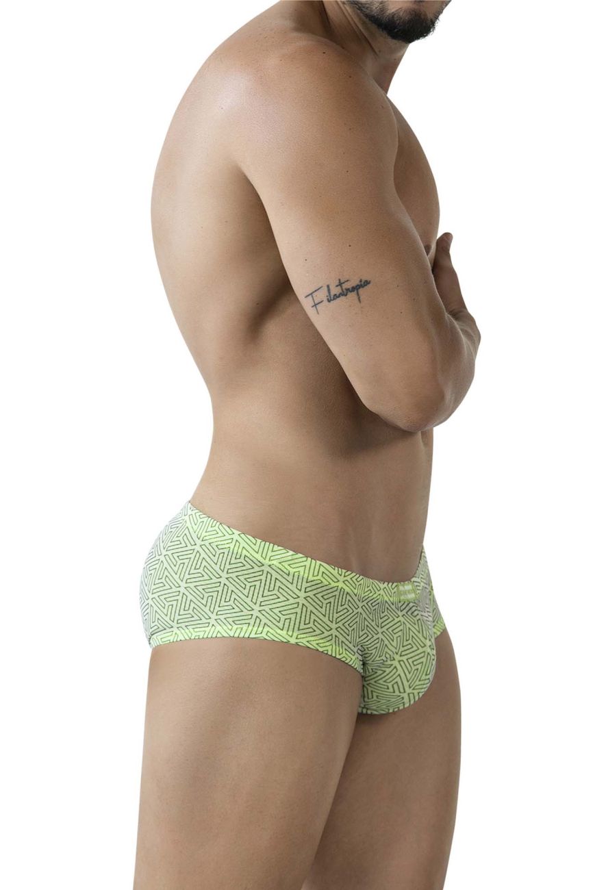 Clever 2017 Mens Stretchy Neon Briefs Green