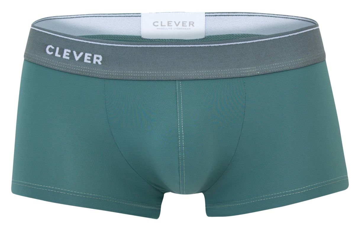 Clever 2042 Mendoza Mens Smooth Body Hugging Trunks Green