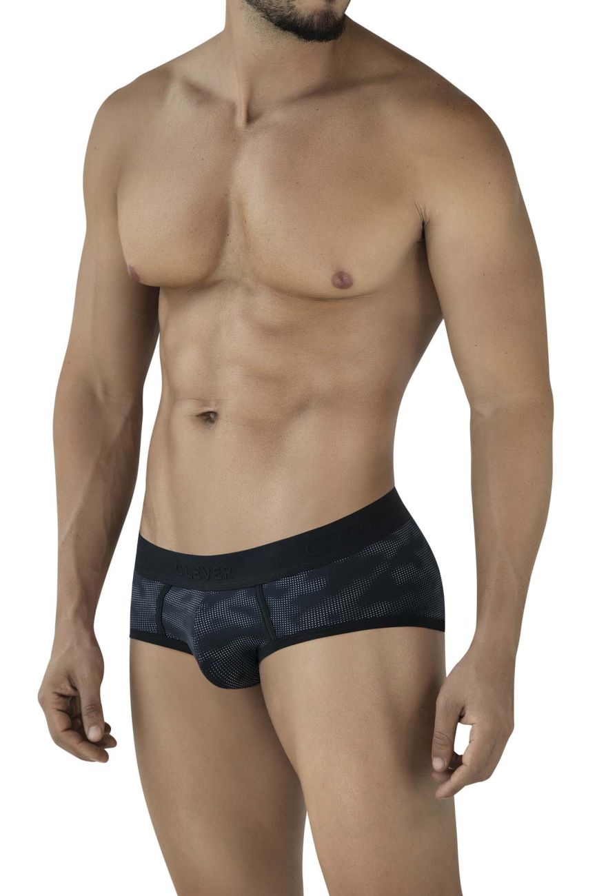 Clever 2053 Mens Stealthy Style All Day Comfort Briefs Black