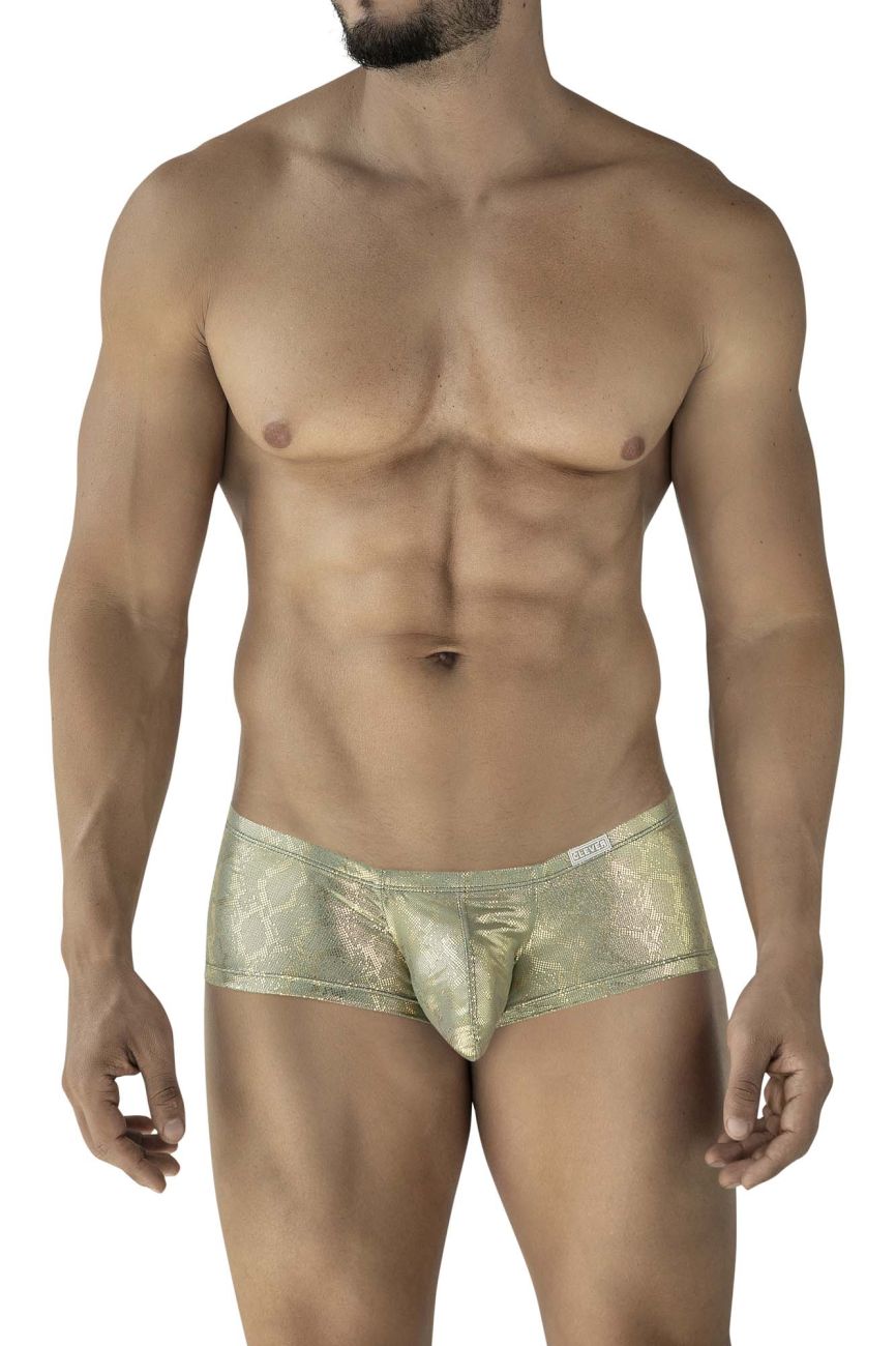 Clever 2061 Mens Diamond Metallic Trunks Gold