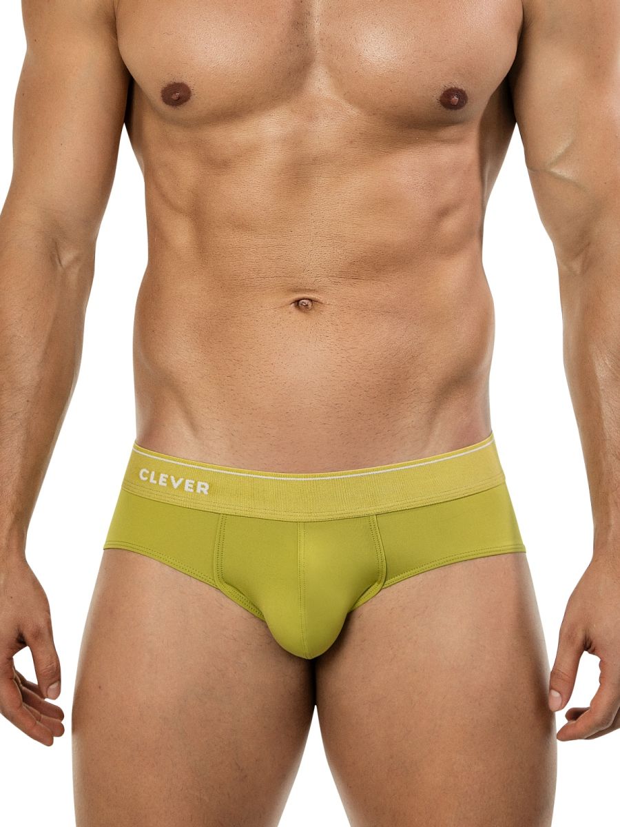 Clever 26012 Clever Performance Low-Rise Briefs in Olive Green