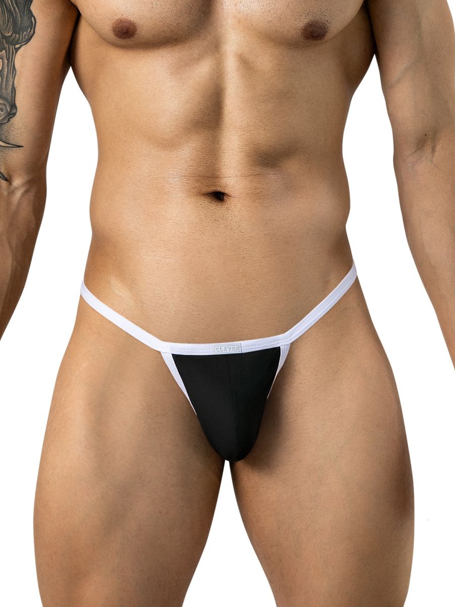 Clever 26162 Boreas Mens Maximum Confidence & Comfort Modern Thongs Black