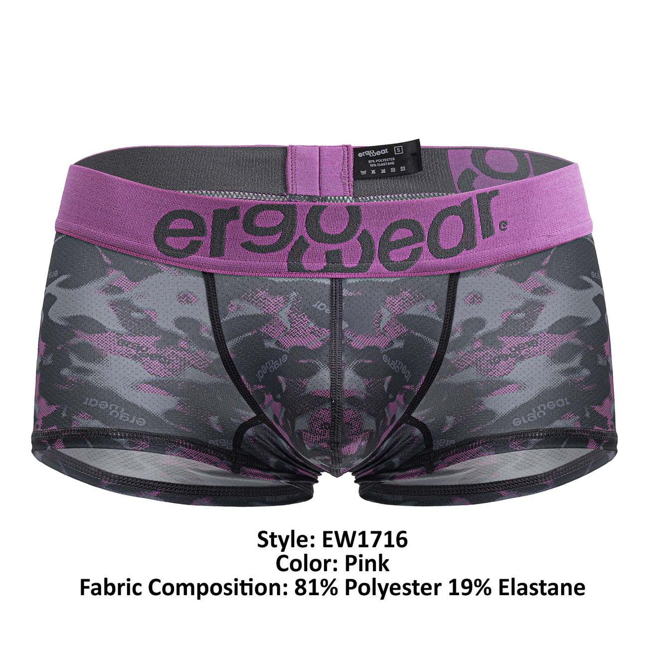 ErgoWear EW1716 MAX SE CAMO Trunks Pink