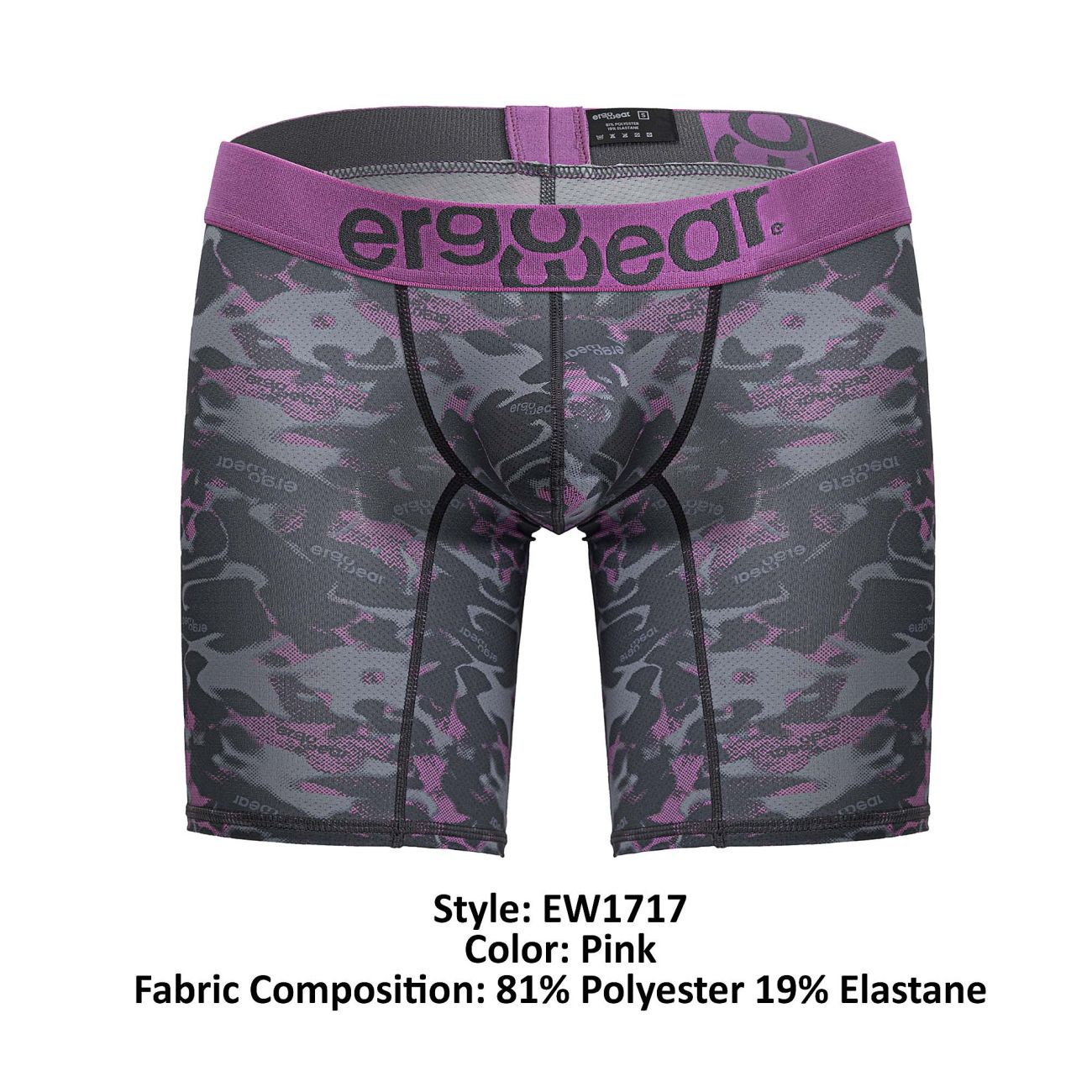ErgoWear EW1717 MAX SE CAMO Boxer Briefs Pink
