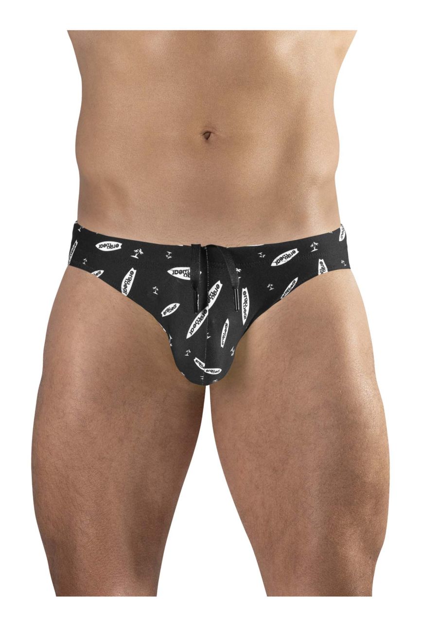 ErgoWear EW1766 X4D SW Swim Briefs Black-White