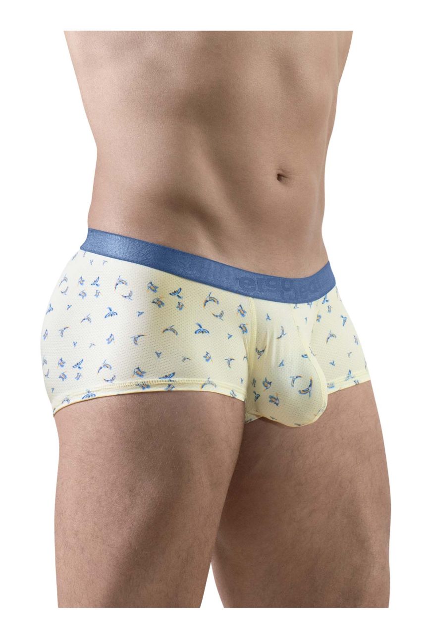 ErgoWear EW1770 SLK SE Male Comfortable Trunks Vanilla Birds