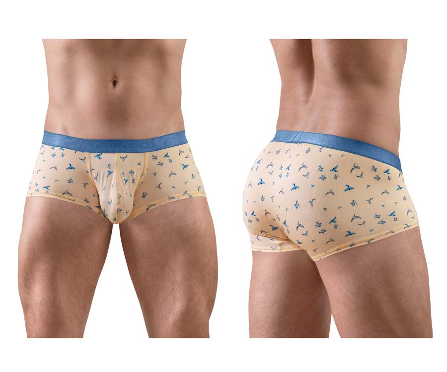 ErgoWear EW1774 SLK SE Male Comfortable Trunks Peach Birds