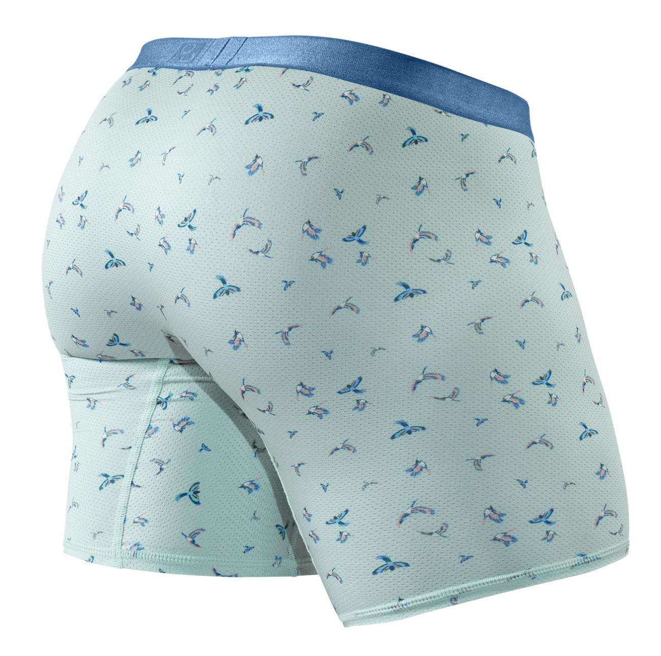 ErgoWear EW1779 SLK SE Male Comfortable Boxer Briefs Frost Birds