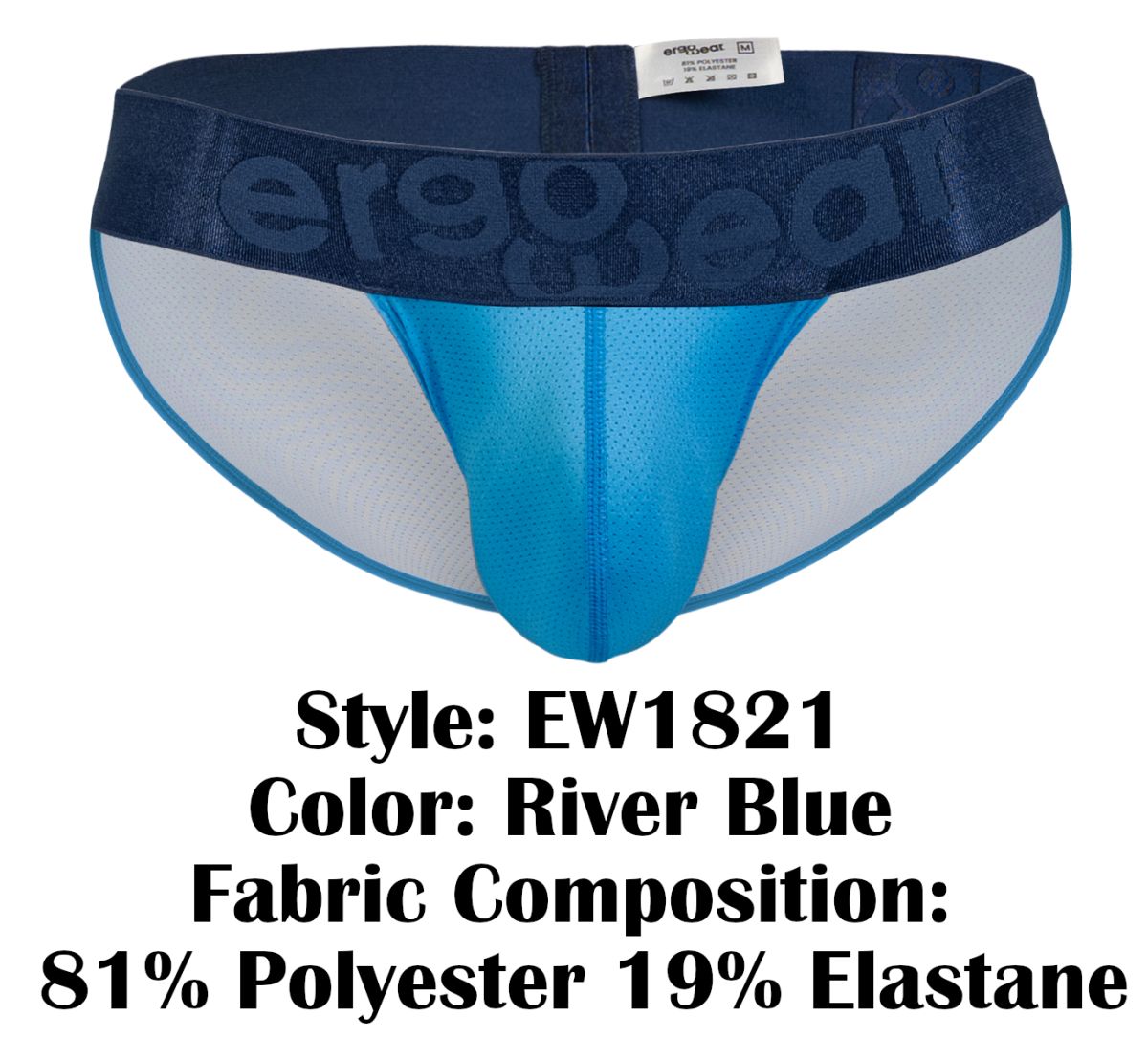 ErgoWear EW1821 MAX BOLD SE Mens Sleek Minimal Look Bikini Blue