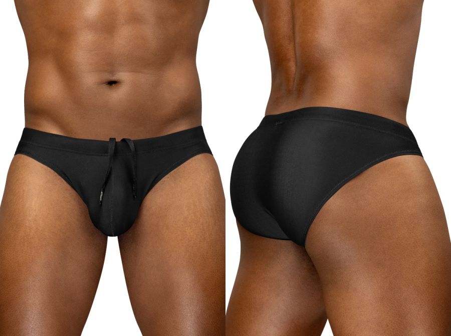 ErgoWear EW1831 Performance Microfiber 4-Way Stretch Swim Bikini Black