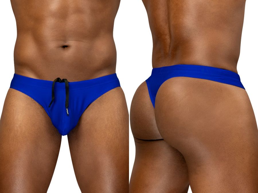 ErgoWear EW1834 Bold 4-Way Stretch Male Swim Thong Electric Blue
