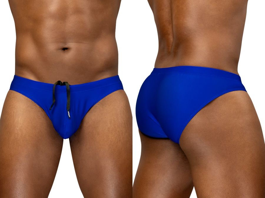 ErgoWear EW1835 Performance 4-Way Male Stretch Swim Bikini Electric Blue