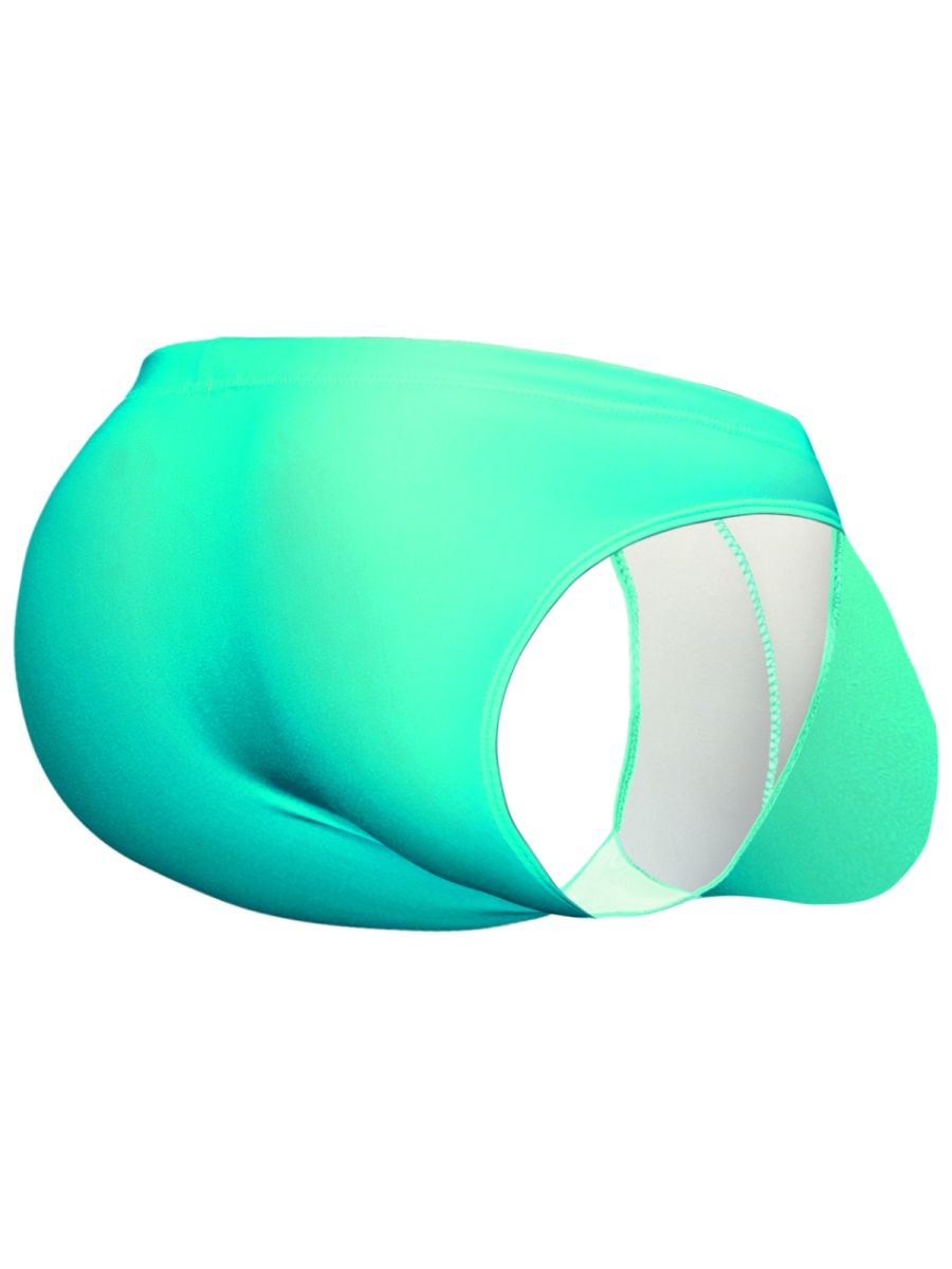 ErgoWear EW1837 Electric Mint 4-Way Male Stretch Swim Bikini Aqua