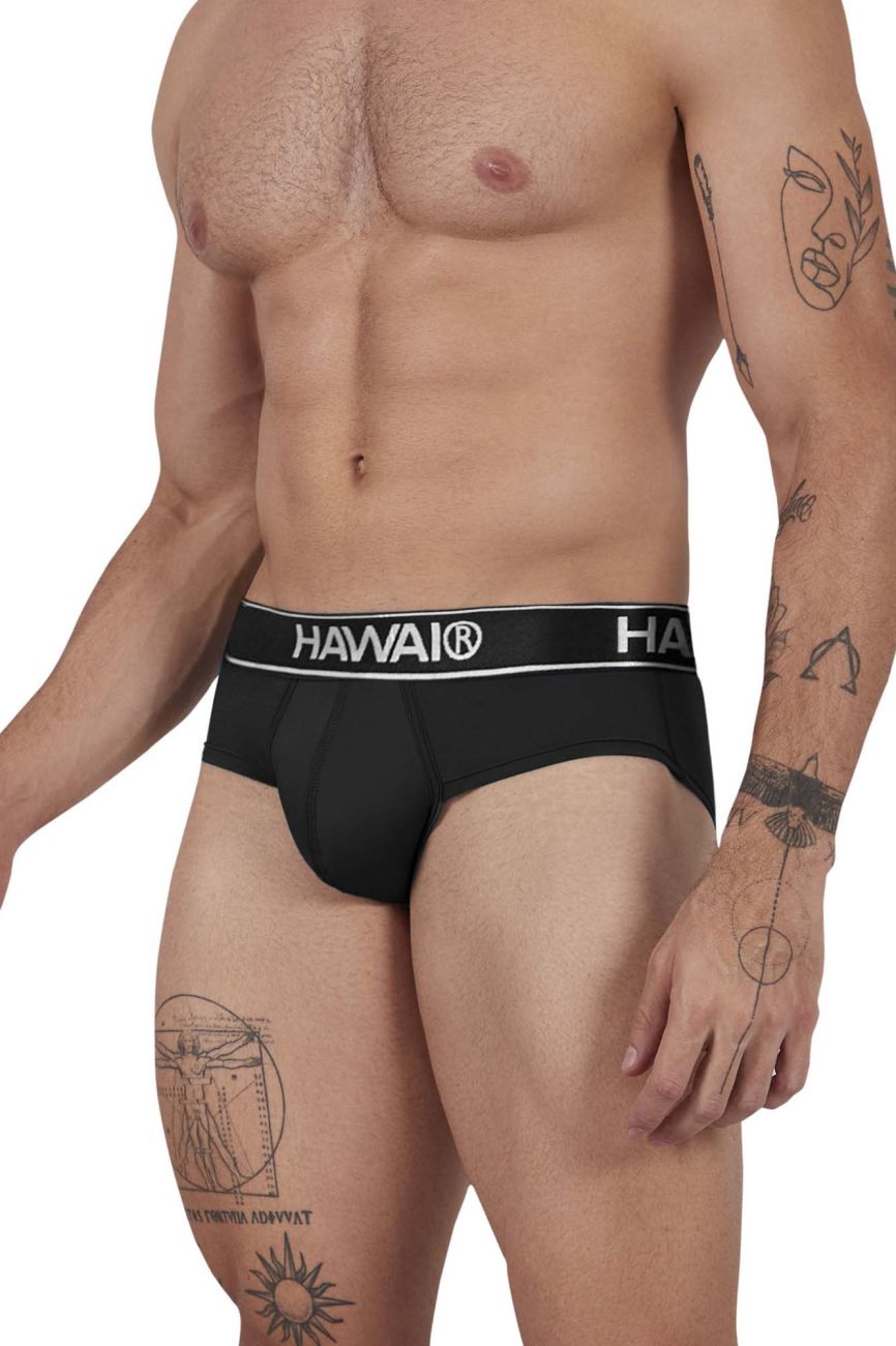 HAWAIR 41963 Microfiber Briefs for Men Black