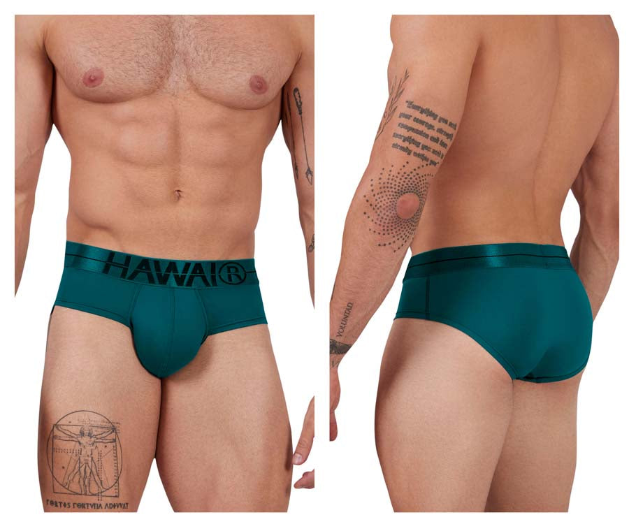 HAWAIR 41963 Microfiber Briefs for Men Green